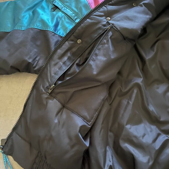 Vintage Polaris Snowmobile Indy Racing Thermoloft Jacket Adult Large Black USA - Picture 5 of 15